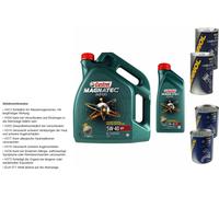 6L Olio Motore Castrol Magnatec Diesel 5W-40 DPF 2xLeak-Stop+Motor Doctor
