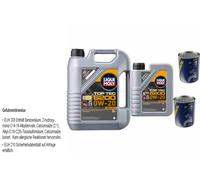 6L Olio Motore Liqui Moly Top Tec 6200 0W-20 2x MANNOL Motor Doctor ADDITIV