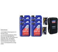 6L Olio Motore Liqui Moly Touring High Tech 15W-40 2x MANNOL Leak-Stop Tasche