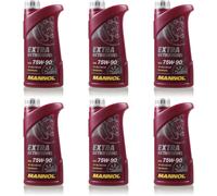 6L Original MANNOL Olio Per Trasmissione 75W-90 API GL 4/GL 5 LS MN8103-1