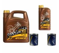 6L PEMCO idrive 330 5W-30 olio motore Api Sl Acea A3/B3 Ilsac GF-5 Incl. Flush