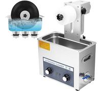 6l Pulitore Ultrasuoni Dischi in Vinile 4 Pz Una Volta Auto Rotante Doppia Faccia Lp Pulizia 0-30 Minuti Temporizzazione Disco in Vinile Sistema di Pulizia, 110V