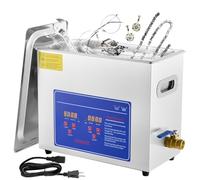 6L Pulitore Ultrasuoni Professionale con 300W Riscaldatore e Timer 180W Vasca Ultrasuoni in Acciaio Inossidabile con Modalità Degas e Delicata Lavatrice Ultrasuoni per Casa Laboratorio