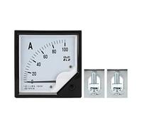 6L2 Analog Panel Ammeter 100A / 5A | High Accuracy Current Meter for Processing Industry/Electrical Systems/Electric Control | Robust ABS Construction, Easy Installation