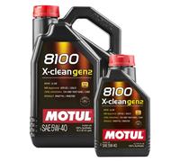 6LT MOTUL 8100 XCLEAN GEN2 5W40 Olio motore 100% sintetico per benzina e Diesel