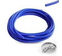 6M Tubo Silicone per Auto ID 4mm, OD 8mm, Tubo In Silicone ad Alta Temperatura per Acqua di Raffreddamento, Refrigerante, Sistemi Turbo di Raffreddamento(Blu)