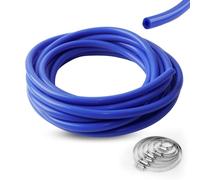 6M Tubo Silicone per Auto ID 5mm, OD 10mm, Tubo In Silicone ad Alta Temperatura per Acqua di Raffreddamento, Refrigerante, Sistemi Turbo di Raffreddamento(Blu)