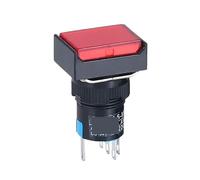6MM 3V5V12V 1NO1NC/2NO2NC momentaneo/lampada di blocco Interruttori a pulsante mantenuti illuminati con luce/NO * 85 pezzi(Red,1NO1NC_MOMENTARY RESET_5V)