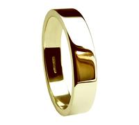 6mm 9ct Oro Giallo Profilo Piatto Matrimonio Anelli UK Marchiato 375 Media Hvy &
