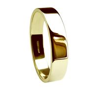 6mm 9ct Oro Giallo Profilo Piatto Matrimonio Anelli UK Marchiato 375 Media Hvy &