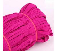 6mm Elastici Piatti Colorati Corda Elastica Alta Elastico Nastro Spandex Nastro da Cucire Rifinitura Cintura in Vita Accessorio per Indumento 90m-04 Rosa rossa-6mm-90Metri