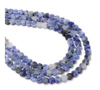 6mm Naturale Blu Dot Cuore Pietra A Forma di Pietra Sciolta Perle di Gemma per Collana Bracciale Artigianato Gioielli