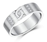 6mm Palladio Fidanzamento Anello Opaco Finitura D Collegamento Design Nozze Fede