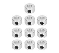 6mm Steel Shaft Collars 10 - Pack | High Strength Wearproof Setscrew Collar for Intelligent Robots/Engineering Equipment | Stable Alignment, Low Vibration