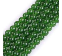 6mm Verde Taiwan Giada Rotonda Naturale Perline di Pietra per la Creazione di Gioielli Strand 15 "Perline Semi Preziose Gemma FAI DA TE Handmade Craft Supplies