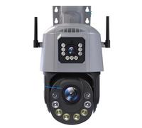 6MP Camera Dual Lens 36X Zoom Outdoor PTZ Security Protection Surveillance Cameras Human Detection 4G Sim Card IP Cam CCTV(36X WiFi Add 64GB)