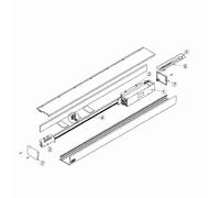 6OBSF Kit Staffe Di Fissaggio Per Obbi Bh-3bh-3bfch Ditec 6obsf Entrematic Ri...