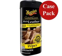 6PACK Meguiar's Color Oro Classe Ricco Pelle Detergente E Salviette G10900CASE