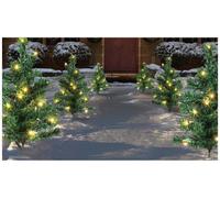 6pc Bianco Caldo LED Natale Albero Sentiero Luci, 40cm - LV168417WW