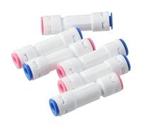 6pcs 1/4" Check Valve One Way Plastic Push to Connect Valve RO Water Filters Quick Connect Fittings Water Purifier