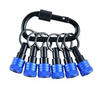 6Pcs 1/4 "esagonale Shank Cacciavite Bit Holder Extension Rod Portachiavi Adattatore Vite Trapano Portatile Handheld Bit Holder Moschettone Clip