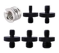 6Pcs 1/4 Inch Thread Adapter to M4/M5/M6/M8/M10 1/4 Inch to 3/8 Tripod Screw Adapter for Speaker Tripod Camera Microphone