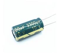 6pcs 10V 3300UF 10 * 20mm Condensatore elettrolitico in alluminio a bassa ESR Condensatori elettrici ad alta frequenza Elementi di accumulo di energia