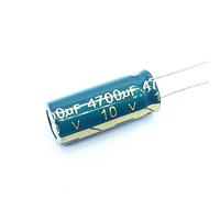 6pcs 10v 4700UF Bassa ESR/Impedenza Condensatore elettrolitico in alluminio ad alta frequenza Dimensioni 10X25 10v 4700UF Dispositivi elettronici