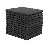 6Pcs / 12Pcs insonorizzazione acustica Schiuma Schiuma Studio pannelli fonoassorbenti cuneo Schiuma Piastrelle per Sound Studio 300 * 300 * 25mm