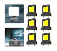 6PCS 14W LED Lavoro Lanterna Luce di Campeggio per 20V Per 21V Batteria Presa Regolabile Si Adatta Più Dimensioni Batteria Compatta Mini Luce di Ispezione (4 pezzi)
