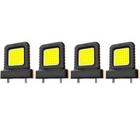 6PCS 14W LED Luce di Lavoro Campeggio Lanterna Compatibile Con 20VFor 21V Batteria Presa Regolabile Adatto Spaziatura Batteria 20 5 40 5mm Luce Portatile Compatta (4 pz) Elaborazione Durevole