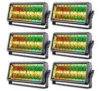 6PCS 150W Barra LED Wallwasher Luci Discoteca RGB Faretti Luci per Feste per Bar DJ Matrimoni Palco Luminosa