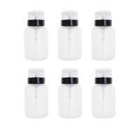 6pcs 250ML Nail Polish Remover Vuoto Pressing Bottle Lock Dispenser Bottiglia