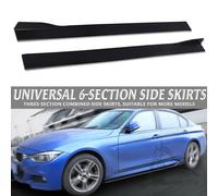 6PCS 2m Universale Minigonne Laterali Estensione Pannelli Bilanciere Lip Wing Splitter Sul Paraurti Car Styling Per BWM f30 Anteriore Per VW