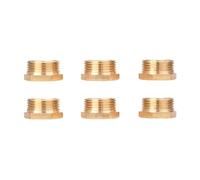 6Pcs 3/4 a 1/2 Riduttore Ottone Filettato Tubo Raccordo Boccola Adattatore Sostituzione Riduzione Nipple Tubi Tubo Atapter Riduzione Connettori Tubo