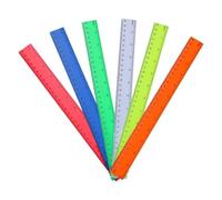 6Pcs 30.5cm Trasparente Righe, Math Righello Con CM Centimetri Scala per Disegno