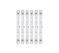 6pcs 300W 118 mm R7S Halogen Bulbs, Dimmable Halogen Rod, J Type for Work Lights, Security Lights,Floor Lamps
