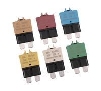 6pcs 32V ATC Resettable Circuit Breaker Blade Fuse Manual Reset for Car Truck RV