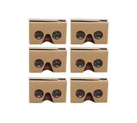 6pcs 3d glasses for cardboard v2 vr 4.5-6 inch with headband virtual reality goggles