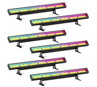 6PCS 450W LED Barra Wallwasher, Luci da Discoteca COB Faretti Luci per Feste per Bar Disco Matrimoni Palco Illuminazione