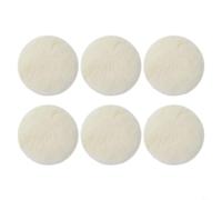 6pcs 5 Pollice Agnello Compounding Buffing Cofani per Lucidatrice Auto Morbida Lana Lucidatura Tamponi per Buffer per Automotive Cuscinetti di Lana Lavabile Ruota Marine Mobili