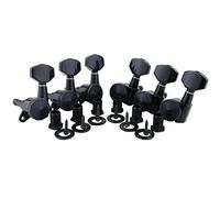 6Pcs 6L 3R+3L Chitarra Bloccaggio Tuners 1:18 Lock String Tuning Per Chiave Pegs Machine Heads Per Chitarra Elettrica