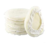 6Pcs 7 Pollice Auto Agnello Lana Cofano Lucidatura Ruota Pad Buffer Lucidatura Automotive Detailing Compound Polish Rimozione Vernice Difetto Ossidazione Graffi