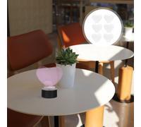 6pcs a forma di cuore acrilico LED LIGHT Foglio acrilico Flegato LED Base