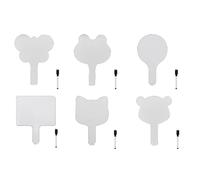 6PCS a Secco Cancellare Answer Pagaia Bianco Board Lato Pagaie Assi
