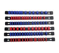 6Pcs ABS Socket Wrench Holder regolabile Finisher 1/4 3/8 1/2 supporto scorrevole manicotto strumento mano finitura set rack titolare