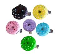 6PCS Accessori per capelli ispirati al forno contemporaneo Fermagli per capelli dal design leggero per lo styling quotidiano evento a tema realistico clip per capelli da forno