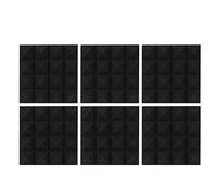 6PCS Acoustic Foam Panels, High Density Sound Panels High Desnsity Studio Soundproofing Wedges for Studio, Office, And Home