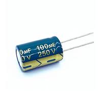 6pcs ad alta frequenza a bassa impedenza 250v 100UF 250v 100UF condensatore elettrolitico in alluminio dimensioni 16 * 25 Elementi di accumulo di energia