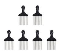 6pcs Afro Pick Combs Hair Styling Combs Tools Ricci Capelli Dettagli Attrezzi